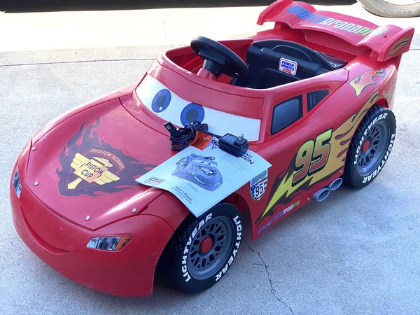 SUPER FAST Lightning McQueen Car 12volt Electric Kid Ride On Car Power ...