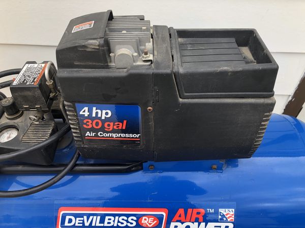 DeVilbiss 4hp 30 gallon air compressor for Sale in Burbank, CA OfferUp