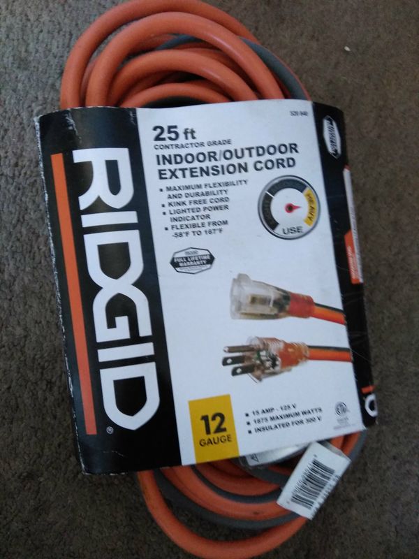 RIDGID EXTENSION CORD 25 FT . Nuevo for Sale in Los Angeles, CA OfferUp