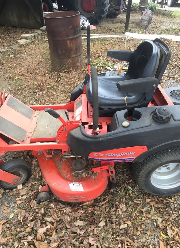 simplicity 44 inch zero turn mower