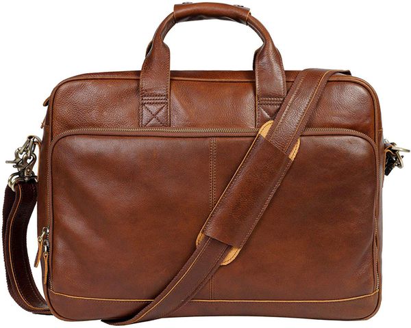 Love&accompany Genuine Leather Briefcase Messenger Bag Sturdy Durable ...
