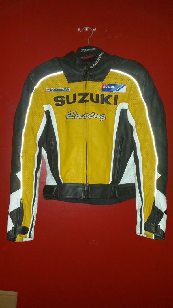 Suzuki Racing Leather Motorcycle Jacket for Sale in Orange Park, FL