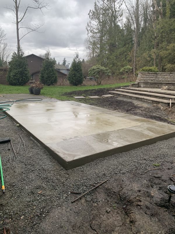 Concrete hot tub bases for sale by square feet 5” deep for Sale in