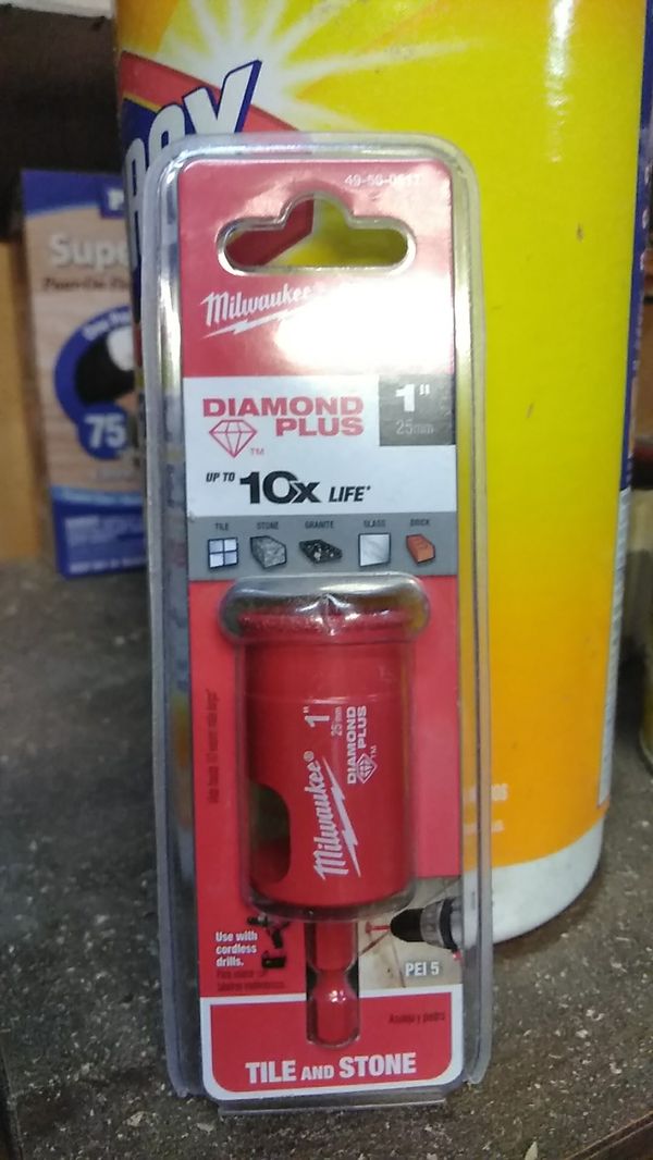 Milwaukee Diamond Plus 1 25mm Glass And Tile Drill Bit For In Milwaukee Diamond Plus 1 25mm Glass And Tile Drill Bit