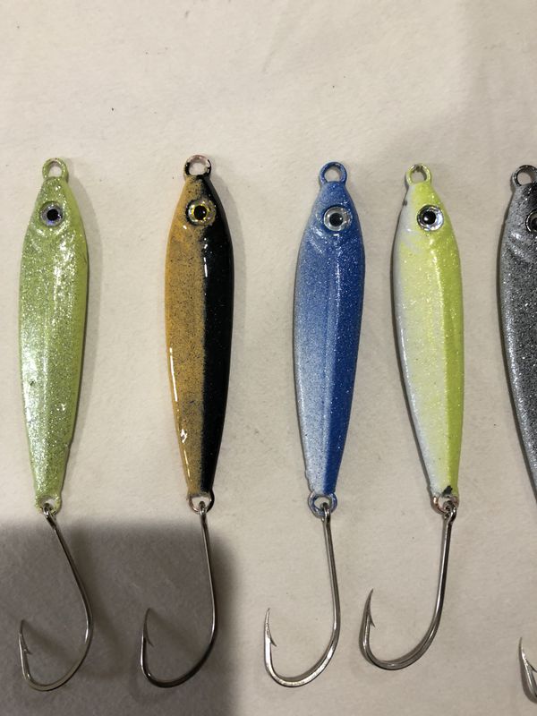 Dart fishing lures 2oz-6oz lures for rockcod, lingcod, cabazone, and ...