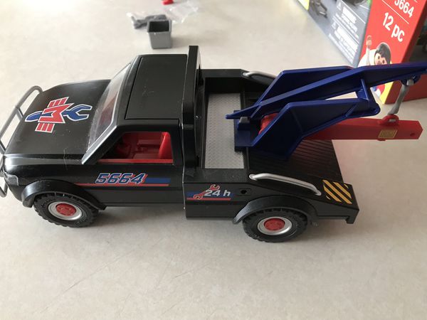 Playmobil Toy Black Tow Truck #5664 with original box for Sale in ...