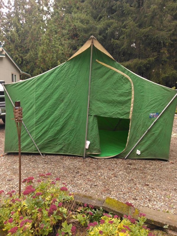 Vintage white stag canvas tent for Sale in Gig Harbor, WA OfferUp