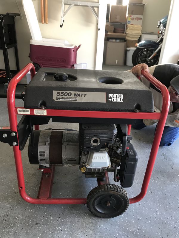 5500 Watt Porter Cable generator for Sale in Gonzales, LA - OfferUp