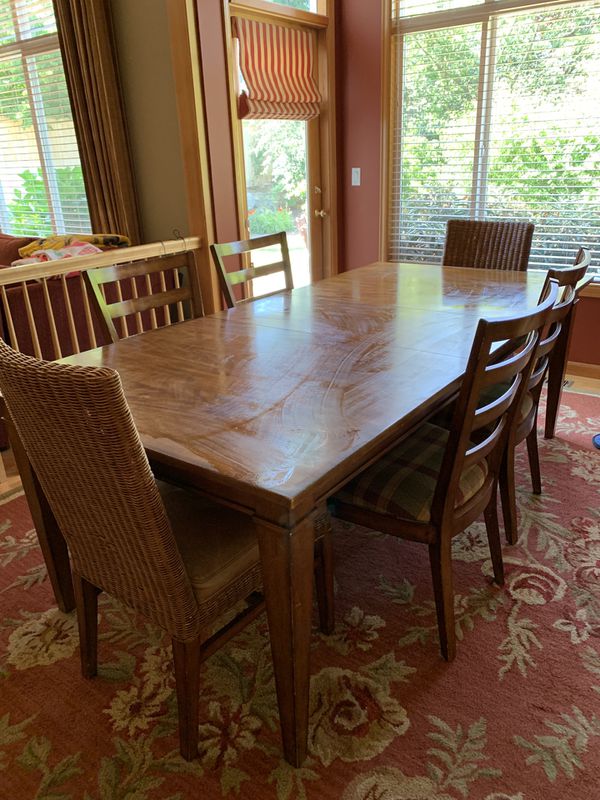 Ethan Allen Dining Table &amp; 6 Chairs for Sale in Issaquah ...