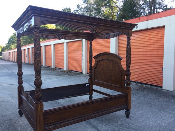 American Signature West Indies Collection Queen Canopy Bed For Sale In Jacksonville Fl Offerup