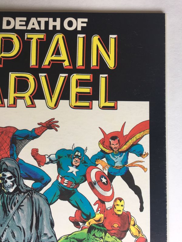 DEATH OF CAPTAIN MARVEL Graphic Novel #1 VF+ 3rd Print WHITE Pages for