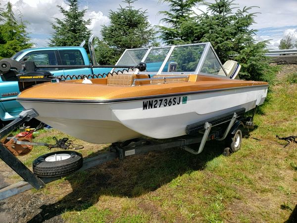 1975 tri hull boat! CHECK IT OUT!!! On nice lil trailer new tires, tabs ...