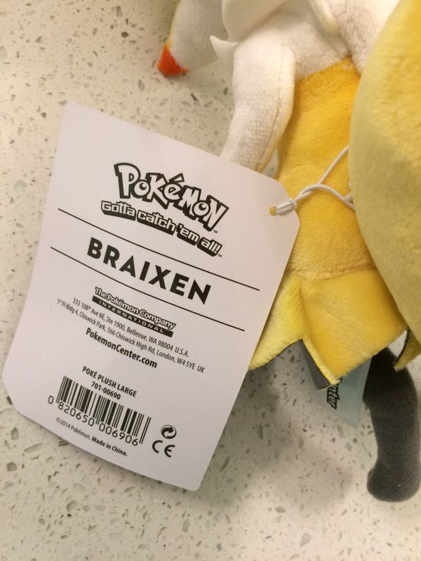 braixen plush for sale