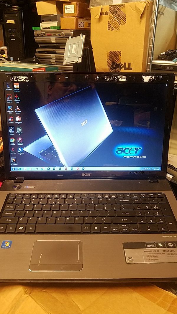 17.3" laptop Acer aspire 7741z-5731 p6000 1.86ghz, 3gb ...