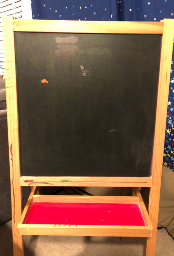 IKEA kids chalkboard/whiteboard easel (well loved). for Sale in Graham