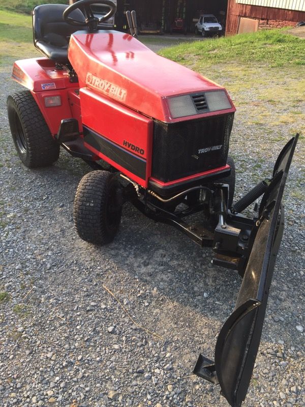 Troy built power angle snow plow tractor, all hydraulicgarden for Sale ...