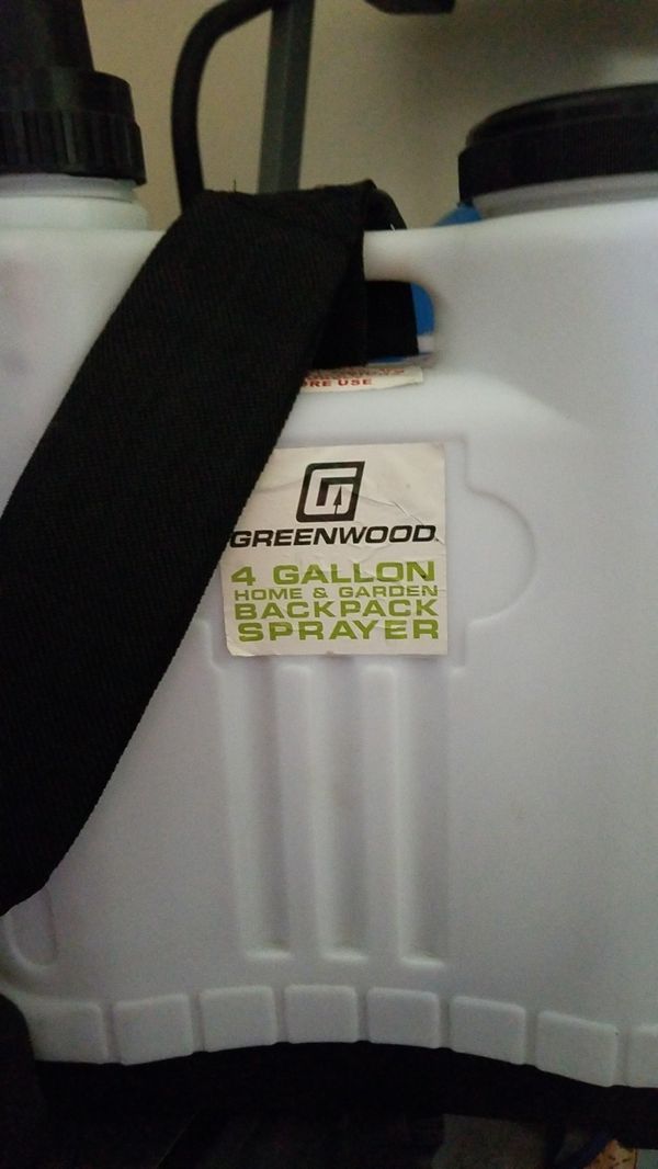 Greenwood 4 gallon. Backpack sprayer for lawn and gardens for Sale in