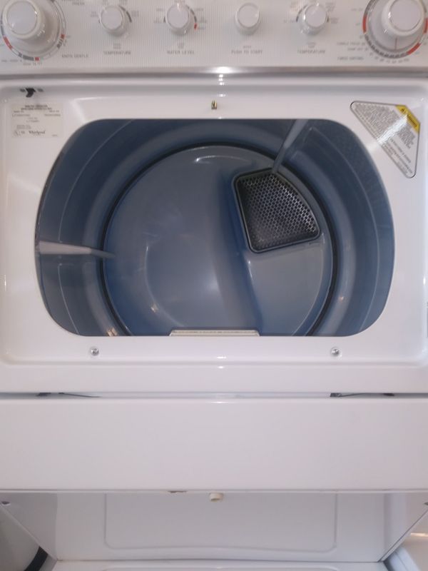 Whirlpool 27" stackable washer dryer combo for Sale in Houston, TX