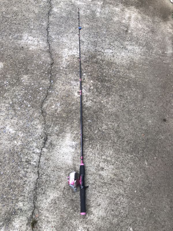 pink shakespeare fishing pole