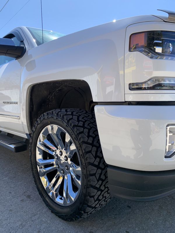 Brand new! 22” Chrome Chevy / GMC Rims And All Terrain Tires 6 Lug ...