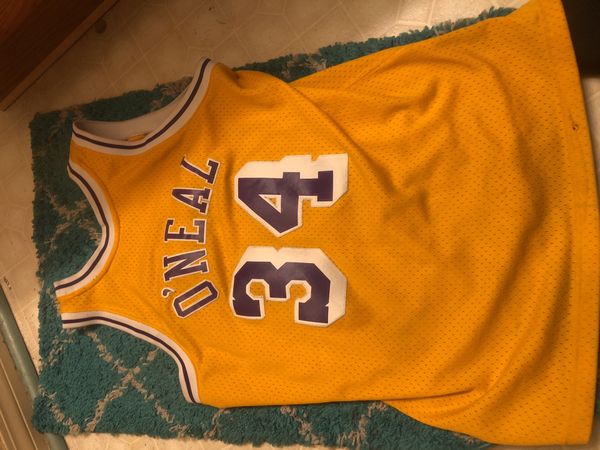 shaq designed lakers jersey