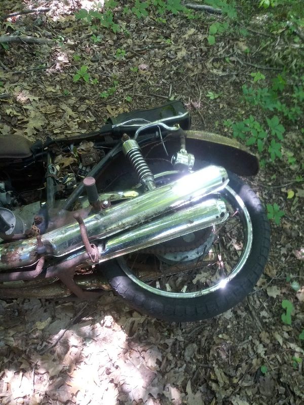 old rusty motorcycle for sale