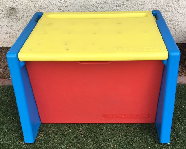 fisher price toy box bench