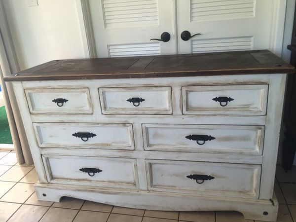 100% solid pine wood, handcrafted and painted with Annie Sloan's chalk paint with a dark stain ...