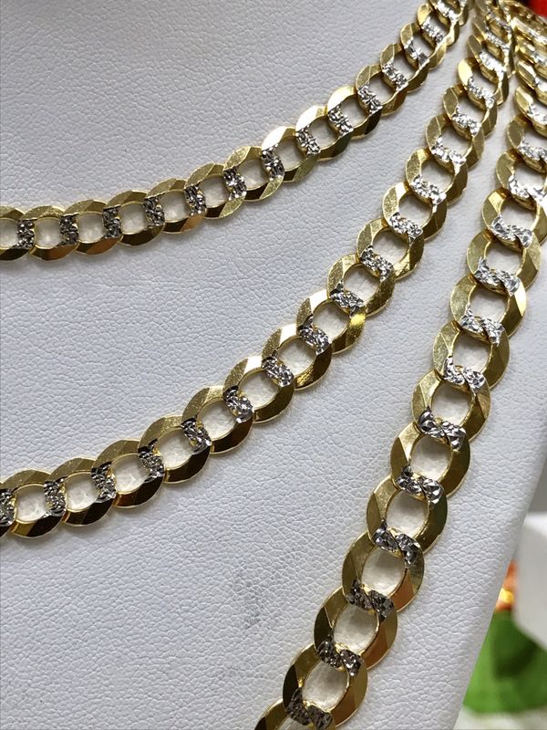 14 karat gold Cuban link chain made in Italy ( 24