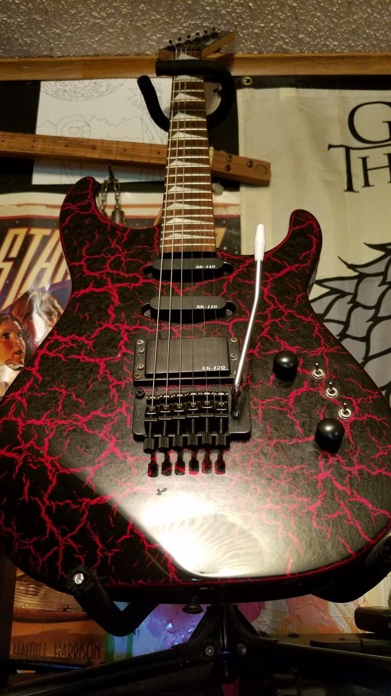 Vintage 1980S Kaman Applause GTX 23 Electric Guitar (Crackle Red) for