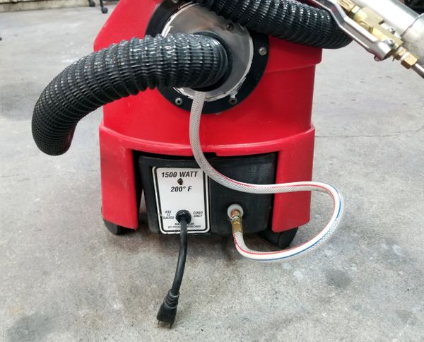 hot water extractor for car detailing