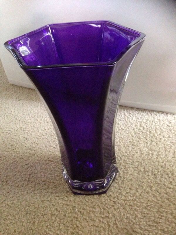 Hoosier Glass Vase Purple For Sale In Middletown Oh Offerup