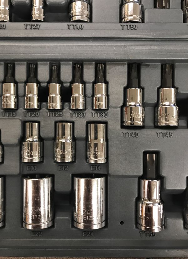 Mechanics BluePoint Tools BLPTSSC43 Tamper Proof Torx Socket Set 43