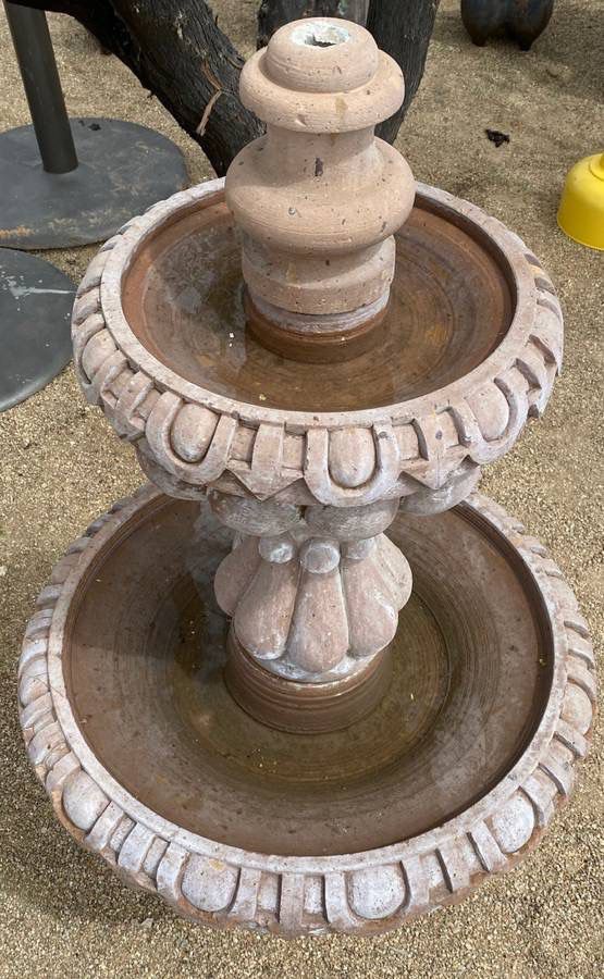 outsunny barrel water fountain garden decorative water feature w on outdoor fountain parts