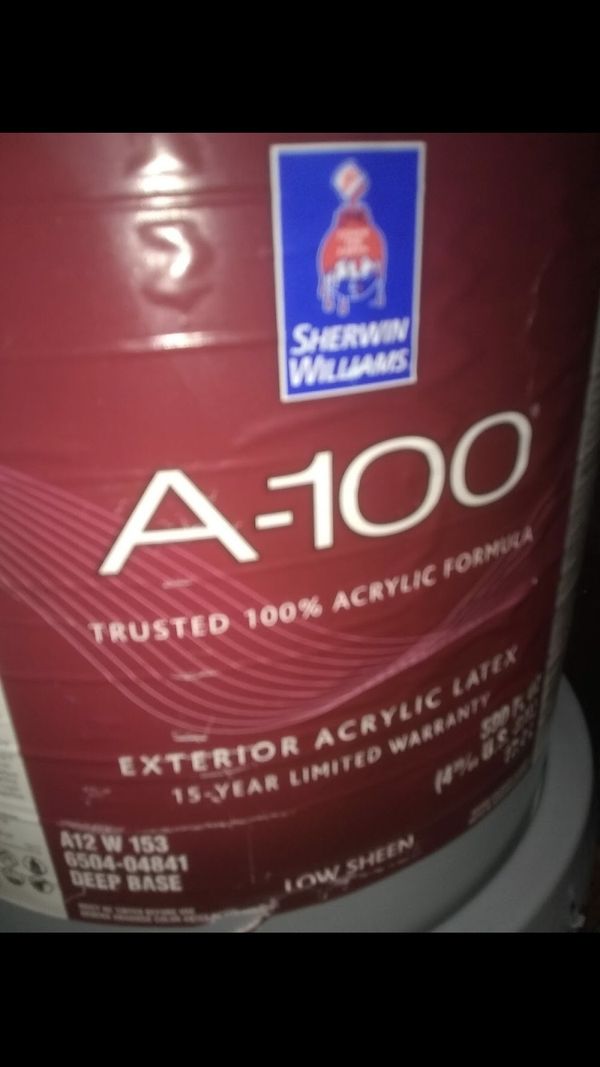 Sherwin Williams A100 Ultra deep Base Exterior Latex Paint for Sale in