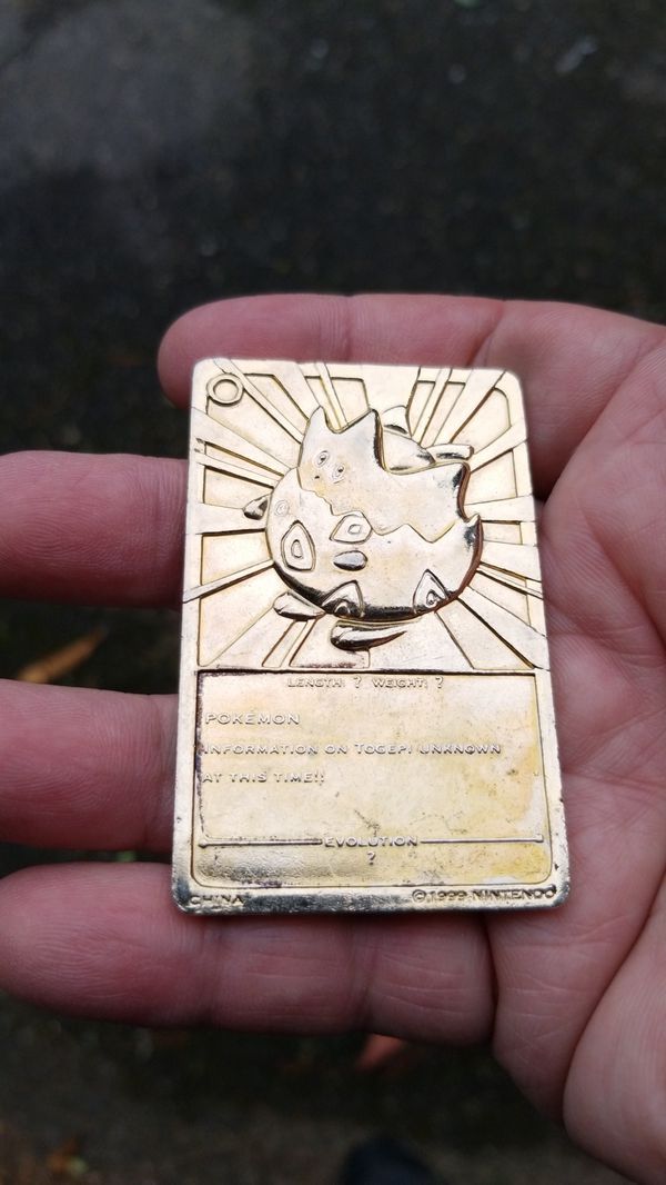 1999 gold pokemon card