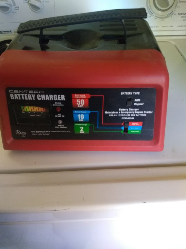 cen tech 612 volt battery charger