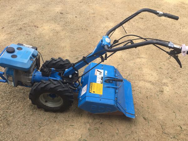 BCS model 715 walk-behind tractor with rear tine tiller attachment. for ...