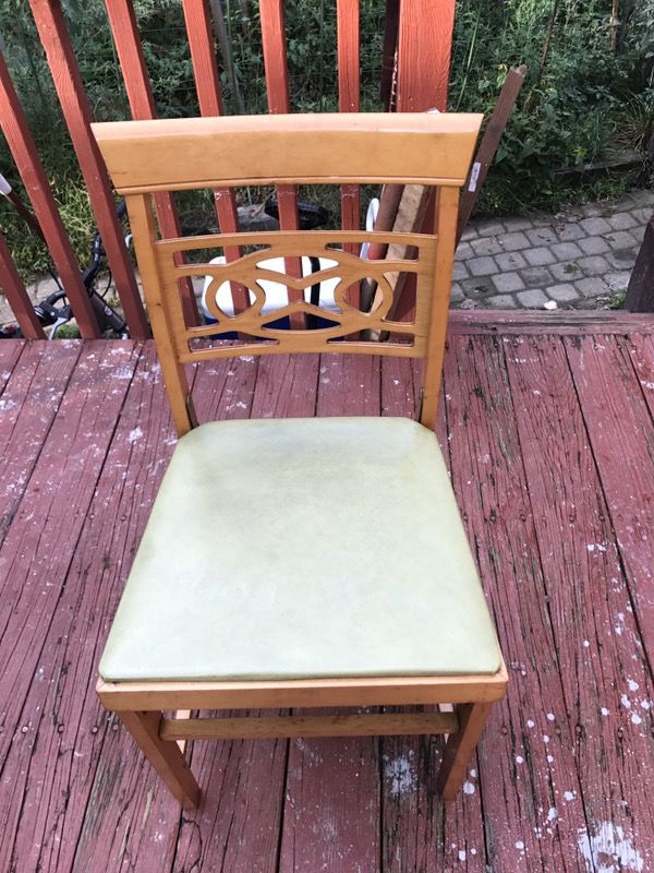 3 Vintage Mid Century Modern Norquist Coronet Folding Chairs For