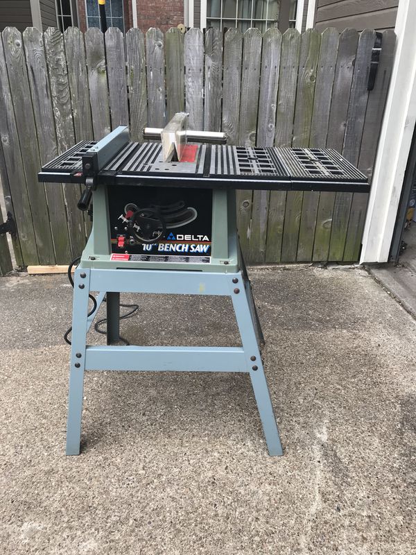 DELTA 36-545 10-Inch Bench Saw with Stand for Sale in Cypress, TX - OfferUp