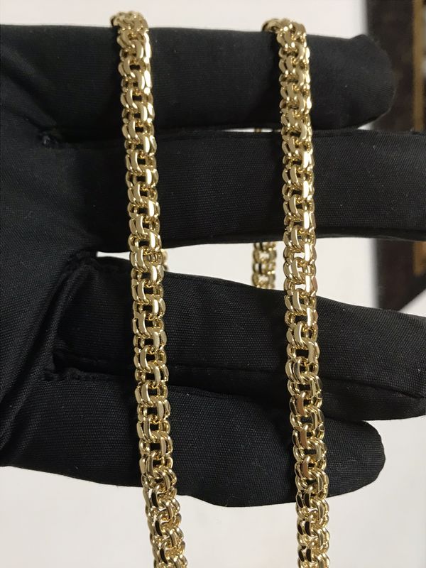 14k Gold filled Chino link chain / Cadena de tejido chino de oro ...