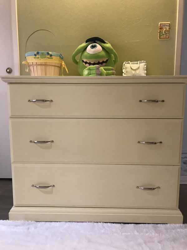 Ikea Birkeland 3 Drawer Light Lemon Dresser For Sale In