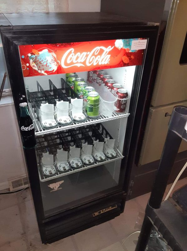 Coca Cola cooler made by True manufacturing the model is a GDM 10 for ...