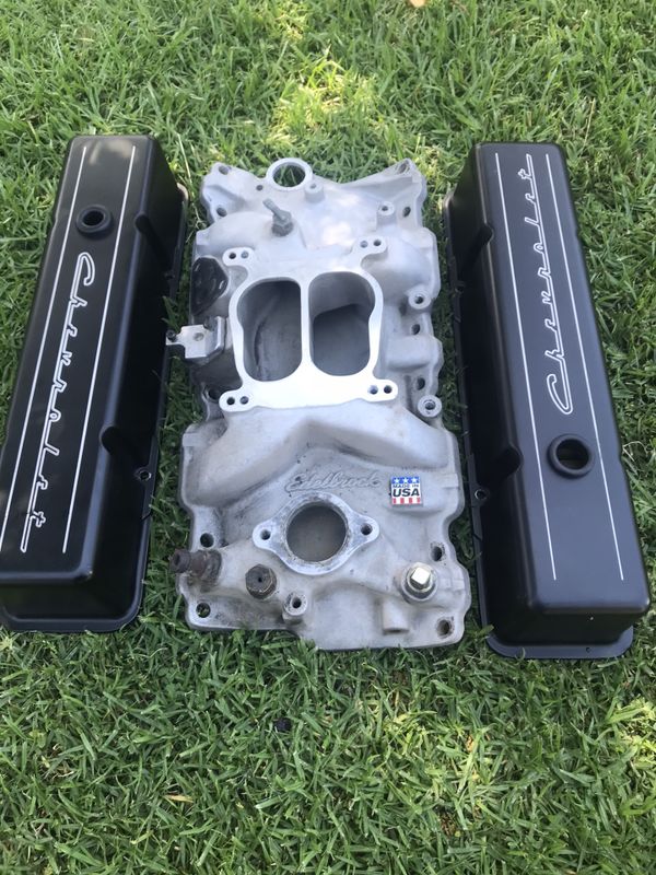 Chevy valve covers, intake manifold, oil pan for Sale in Oceanside, CA