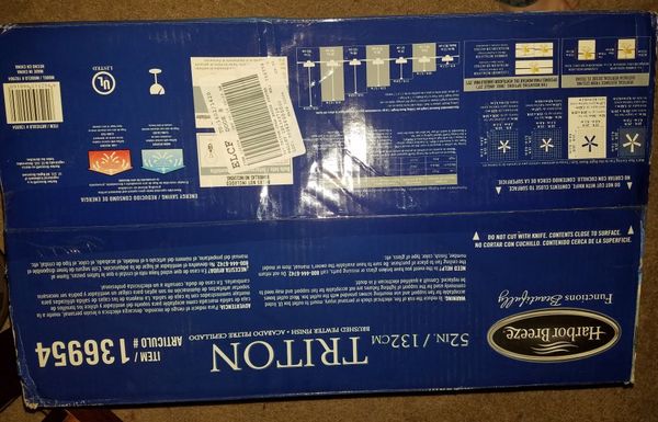 Harbor Breeze 52 Triton Ceiling Fan For Sale In Woodbridge Va