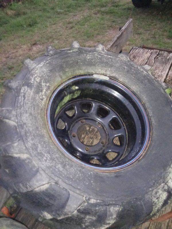 Mud tires v treads on 5x5.5 15x12 rims for Sale in North Fort Myers, FL OfferUp