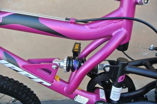 magenta bike pedals