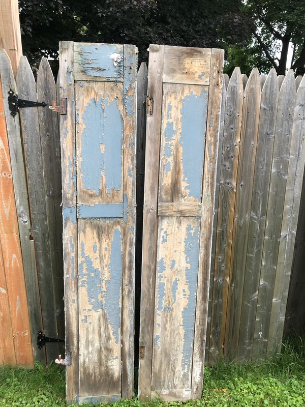 Vintage Pair 1800’s Old Wooden Window Shutters for Sale in Harrisburg