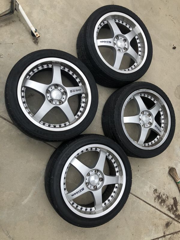 5x114 5zigen 5ZR Japanese wheels 18x7 1/2 +42 for Sale in Chino Hills