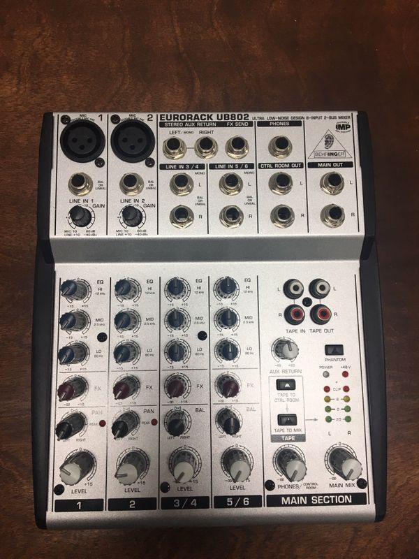 Eurorack ub802 как подключить к компьютеру